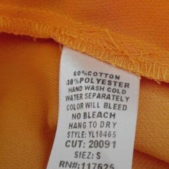 YA / Los Angeles Plisse Flowy Midi Skirt Yellow Sz S Flawed - Picture 11 of 13